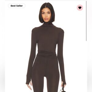 Norma Kamali Slim Fit Turtleneck Top XS NWT